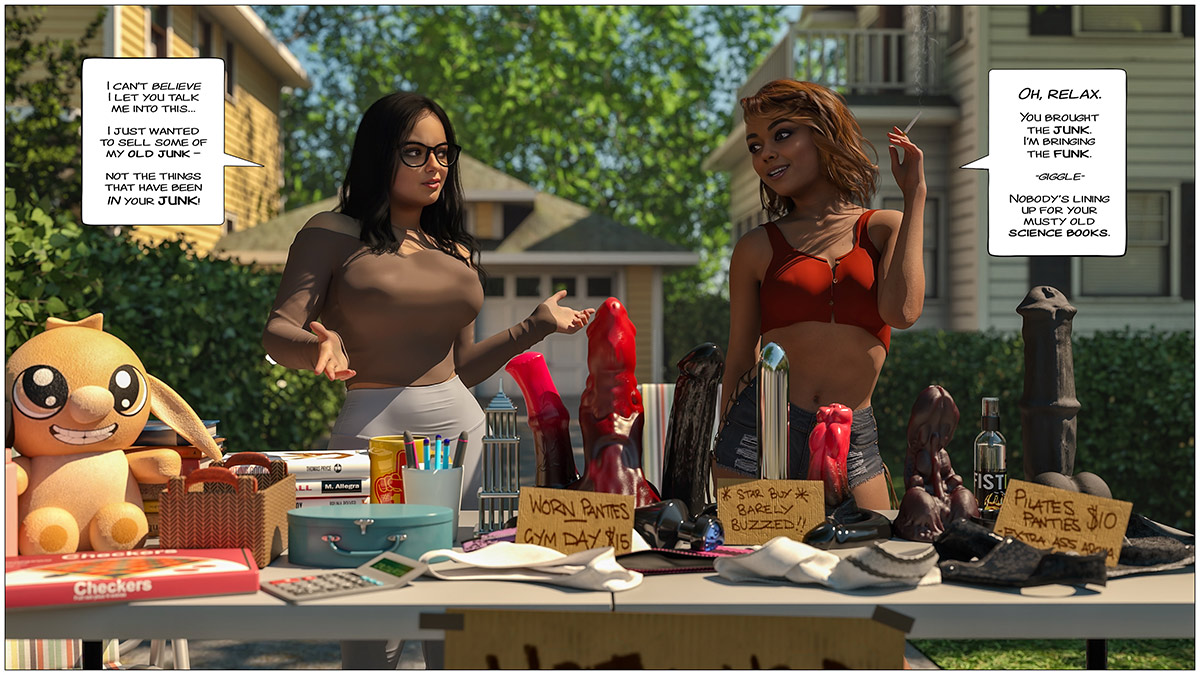 You fill my Jar, I'll fill my holes, cash only - The yard sale a modern family parody