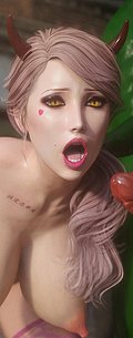 Crazy creatures surround and gangbang a pretty girl - Villains (Monster eater universe)
