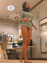 I just met this woman, and now my pants are wet with my jizz - Alpha Episode 2 by Losekontrol (Hijab 3DX)