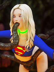 Lustful monster conquers beauty - Supergirl Peril by Vaesark