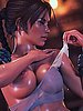 Using her assets to her advantage, the lithe brunette seduces and fucks her pursuants - Lara and the jade skull by Forged3DX